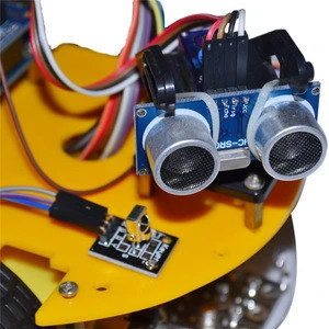 Children Science Kits Bluetooth Ultrasonic For 1602 LCD Atmega-328P Smart Car Robot Starter Kit For Arduino