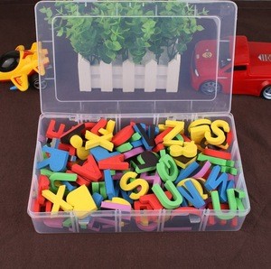 Children&#39;s  Early Education  English Alphabet Magnets with storage plastic box