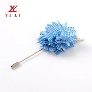 China factory wholesale mens luxury flower lapel pin brooch for suits