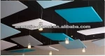 China fiberglass suspended acoustic ceiling tiles for auditorium sound insulation