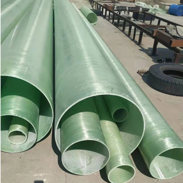 China FIBreglass factory supplies Sand inclusion glass fiber reinforced plastic pipe
