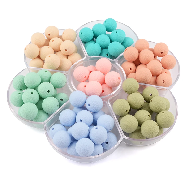 China Manufacture Diy Silicone Lentil 12mm Beads for Making Necklace