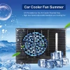 China New Design 12V Portable Car Fan Air Cooler Fluoride-Free High-low Speed Adjustable Multiple-use Cooling Fan