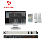 china professional audio, video & lighting conference hall system 12 in 12 out control digital audio processor