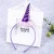 Import Christmas decoration unicorn hair hoop selling cute funny horns party decoration explosion props popular festival supplies from China