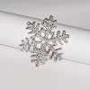 Christmas Snowflake Napkin Ring Silver Plated