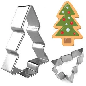 Christmas Tree Ring Bell Ginger Man Stainless Steel Cookie Cutter