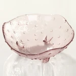 Color Glass Plate Bowl Dish For Food Vegetables Salad Custom Logo Gift Box