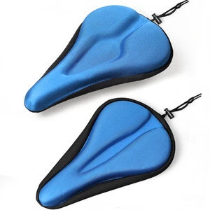 Color unisex comfortable silicone bike saddle seat cushion pad cover for mountain biking