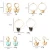 Import Colorful Acrylic Butterfly Drop Earrings for Women Alloy Dangle Jewelry from China