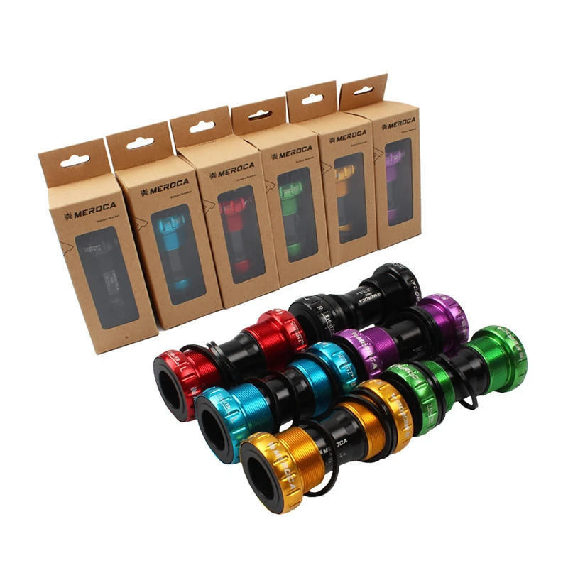 Colorful Bicycle Bottom Bracket BB Screw-in MTB Bike Center Axle 68/73mm