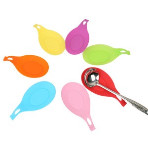 Colorful Dish Wash Sate Silicone Spoon Rest Spoon Holder