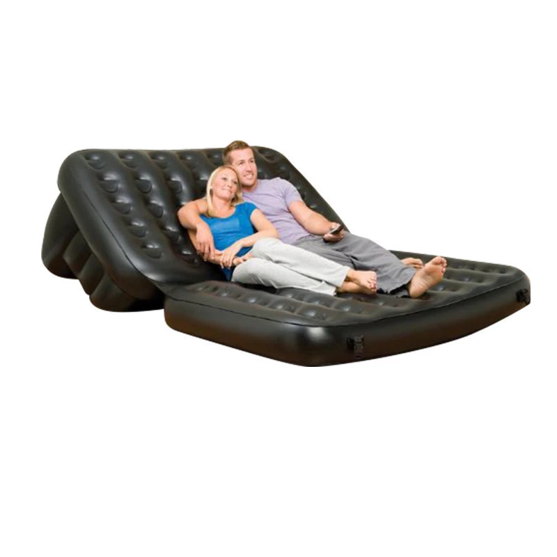 Comfortable Flocking Inflatable sofa chair One seat Recreational sofa for Living Room Decorative