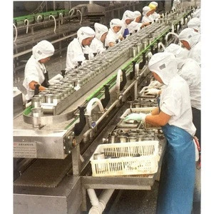 Commercial canned fish  processing plant machinery production line