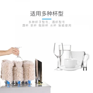 Commercial electric glass washer wine glass cup wiping machine star hotel restaurant bar glass wiping machine