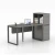 Import Commercial office desk metal loop legs single seat modern office furniture from China