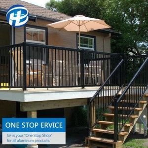 Commercial Outdoor Metal Railings Safety Patio Railings Metal Pipe Decking Balustrade