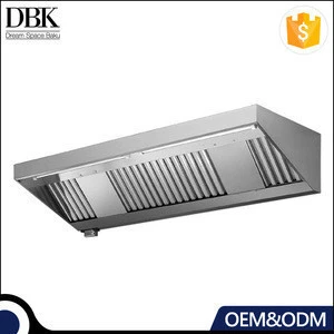 Commercial portable stainless steel kitchen exhaust canopy range hood