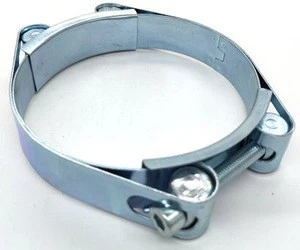 Competitive price with high quality double bolts hose clamp