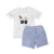 Import Cool applique factory 2 piece short sleeve kids clothes sleep suit new born baby clothing sets from China