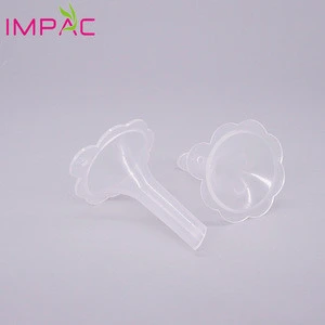 Cosmetic travel repacking tool PP transparent flower shape small plastic funnel