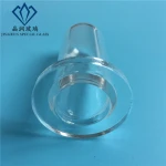Costom precision instruments quartz glass tube with porous filter disc