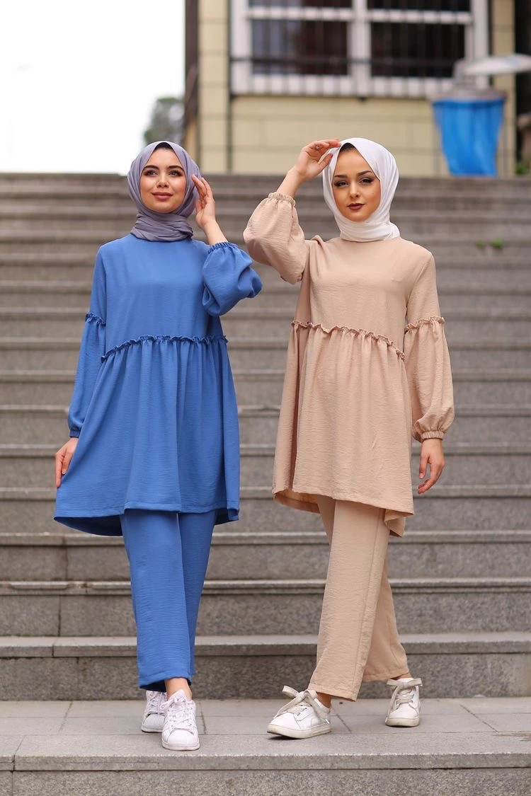 Cotton Material Quality top and pant Muslim ladies dress islamic clothing