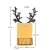 Import Creative Ins Wind Antlers Wall Racks Home Living Room Wall Decoration Storage Finishing Iron Grid Hanging Basket from China
