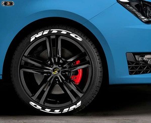 Creative NITTO brand rubber tyre sticker PVC racing car tire sticker