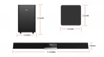 Creative surround sound bar wireless spekaer in home theater system