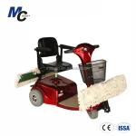 CT3900 electric dry mopping floor cleaning cart with three wheels