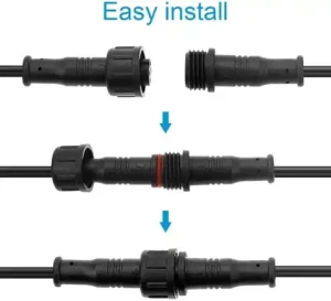 Custom 2Pin 3Pin 4Pin Waterproof Cable IP67 Male Female Jack Waterproof Extension Cables Can Be Custom Length