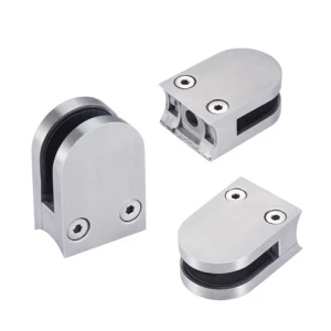 Custom 304/316 Stainless Glass Clip Stainless Railing Glass Door Clip Balcony Stainless Steel Railing Glass Clip