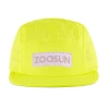 Custom 5 panel running hat waterproof Nylon laser cut perforated camp cap quick drying running cap