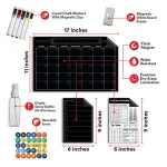Custom Black Board Magnetic Dry Erase Calendar