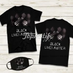 Custom design black lives matter design print cotton casual man tshirt