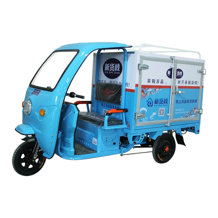 custom electric three wheel tricycle cargo portable meat ice cream storage freezers cooler for supermarket delivery