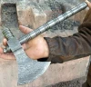 custom hand made full damascus tomahawk axe