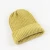 Import Custom label Unisex Solid Color Thick Rib Knitted Cuffed Winter Skull cap from China