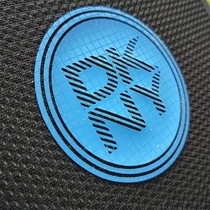Custom logo 3d embossed rubber shoe label