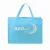 Import Custom logo blue non woven shopping tote bag with logo from China