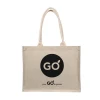 Custom Logo Eco Friendly Linen Bag Hemp Tote Shopping Bag