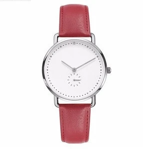 Custom Logo Ladies Wristwatches With Leather Bands