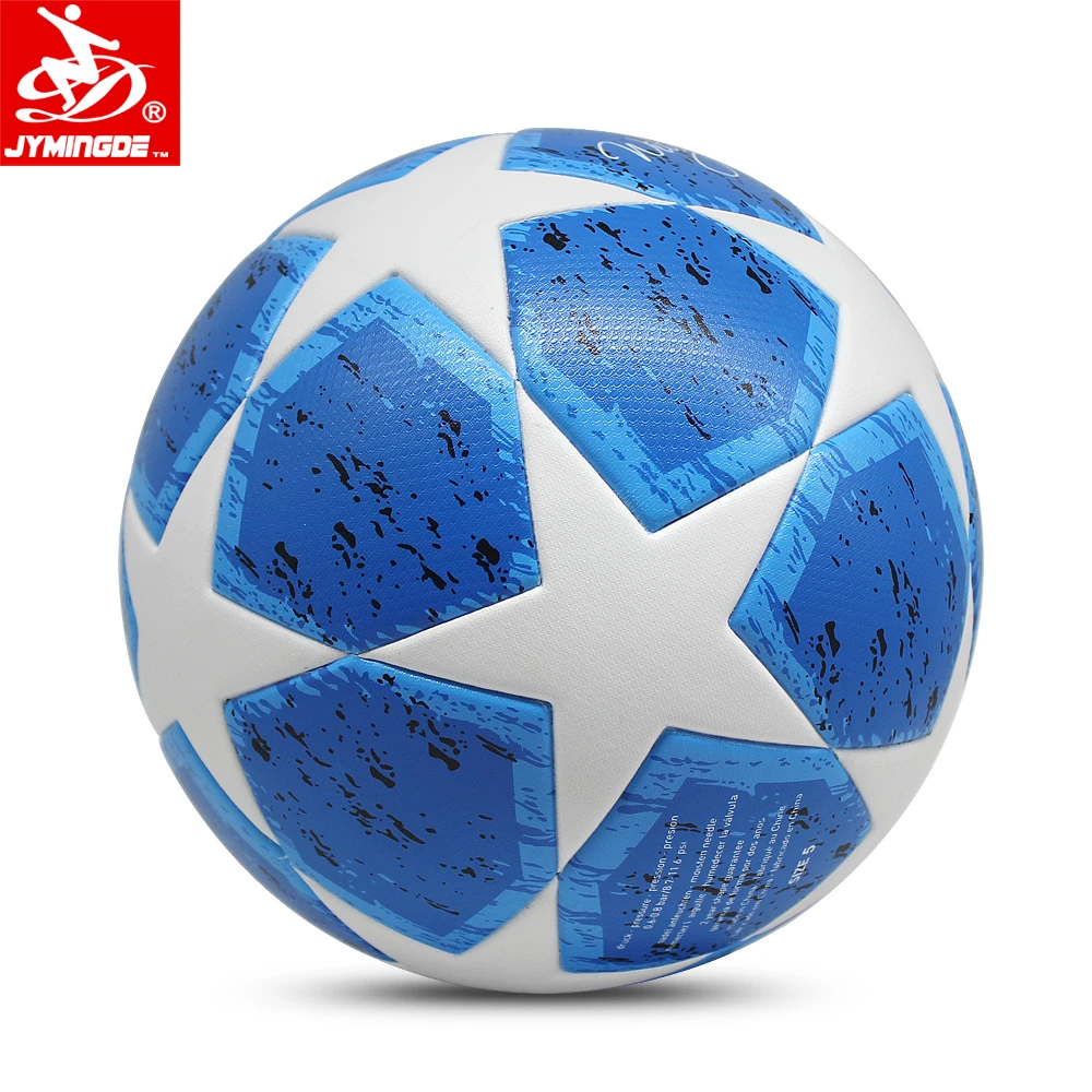Custom logo pelotas de futbol 5 official match ball thermal bonding soccer ball with logo football