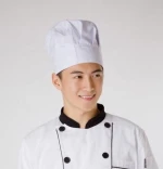 Custom logo restaurant chef hat for hotel kitchen cafe bar chef's cooking hats