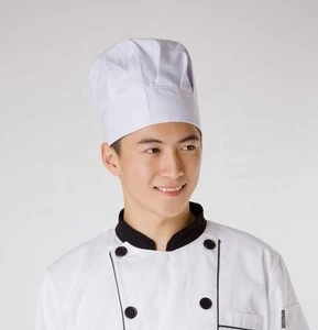 Custom logo restaurant chef hat for hotel kitchen cafe bar chef&#39;s cooking hats