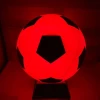 Custom Logo Size 5 Luminous Light up Football Glow in the Dark LED Red Light Rubber Soccer Balls