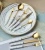 Import Custom made porcelain handle silverware stainless steel cutlery set royal flatware with packaging boxes from China