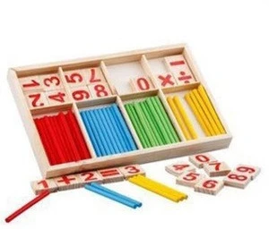 Custom Originality design educational childrens mathematics teaching sticks wood toy