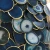 Import Custom Premium Home Bar Decoration Nature Agate Stone Brass Cup Coaster Easy To Clean Cup Coaster from USA